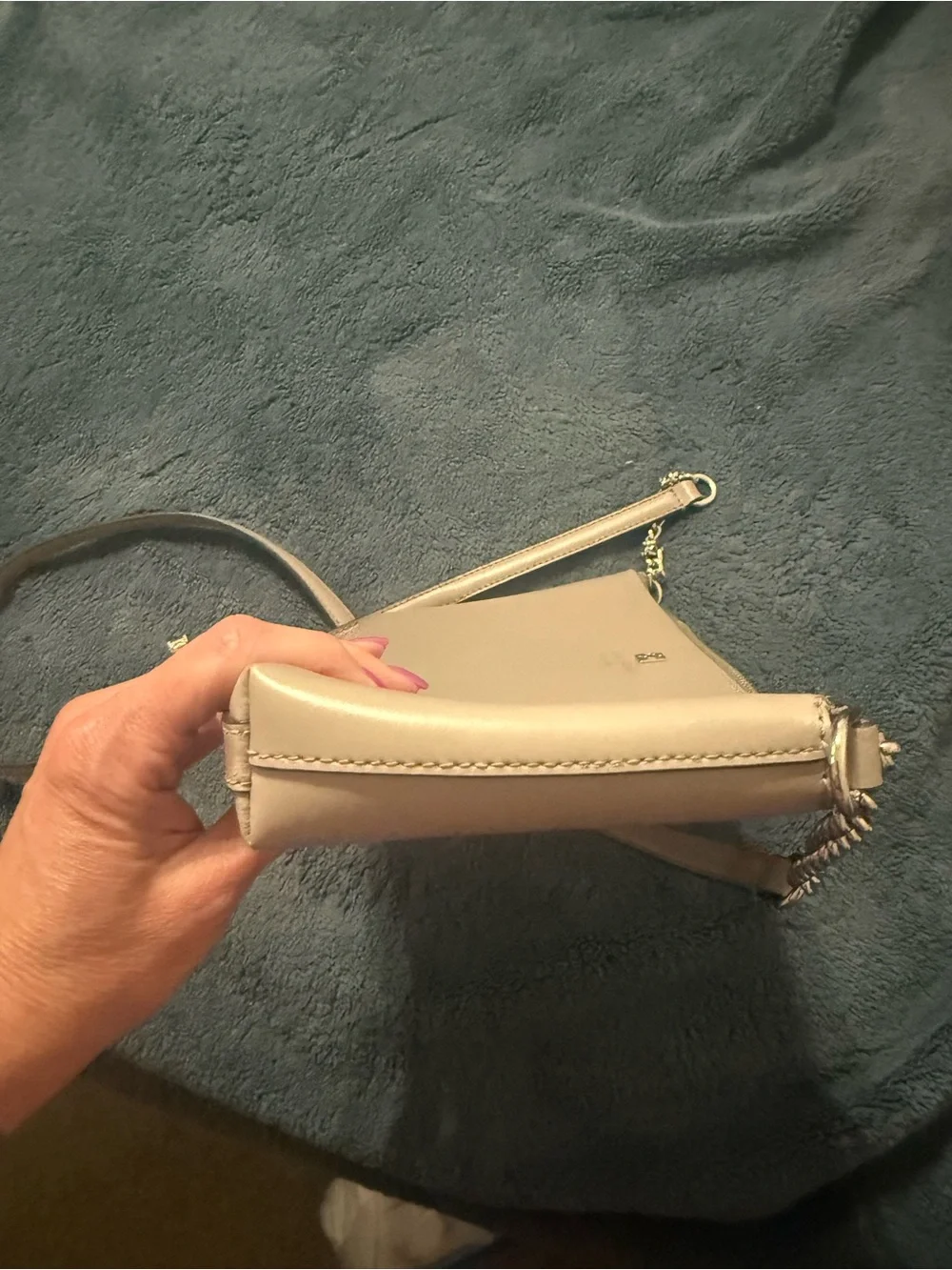 kate spade pale lavender leather mini shoulder bag